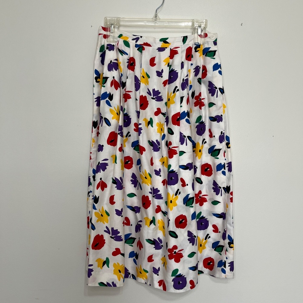 Vintage Weathervane A-Line Skirt Women's 12 Artsy Art to Wear Statement